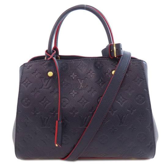 LOUIS VUITTON Handbag M42747 Ann Platt Navy Montaigne BB