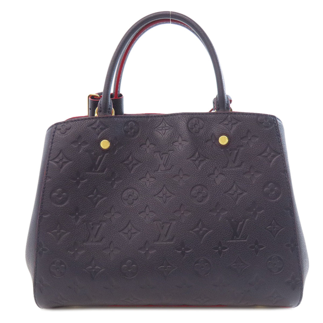 LOUIS VUITTON Handbag M42747 Ann Platt Navy Montaigne BB