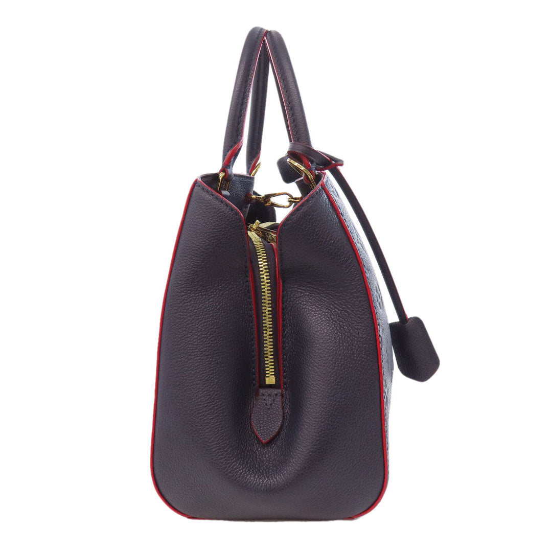 LOUIS VUITTON Handbag M42747 Ann Platt Navy Montaigne BB