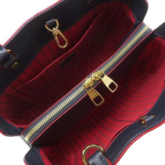 LOUIS VUITTON Handbag M42747 Ann Platt Navy Montaigne BB