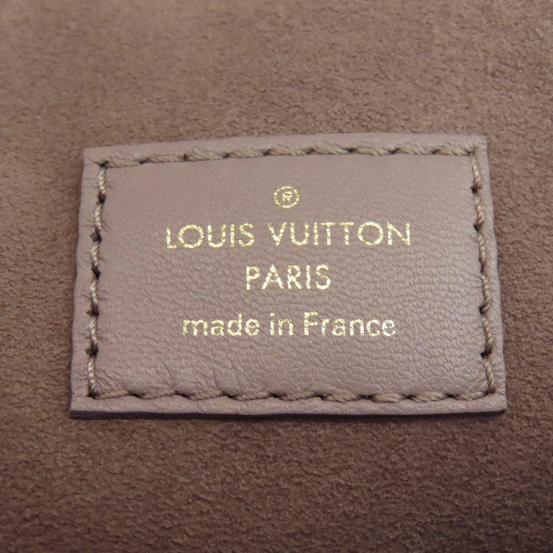 LOUIS VUITTON Handbag Lamb leather gray Kussan PM Women Used Authentic
