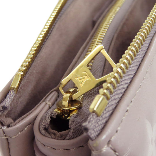 LOUIS VUITTON Handbag Lamb leather gray Kussan PM Women Used Authentic