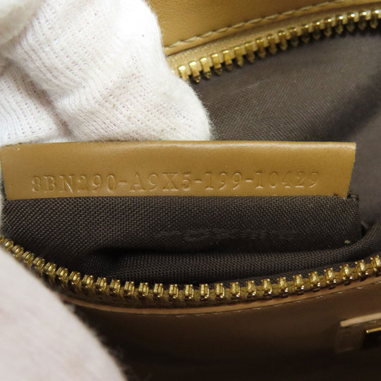 FENDI Handbag Calfskin Brown Peekaboo Punching 2WAY Women Used Authentic