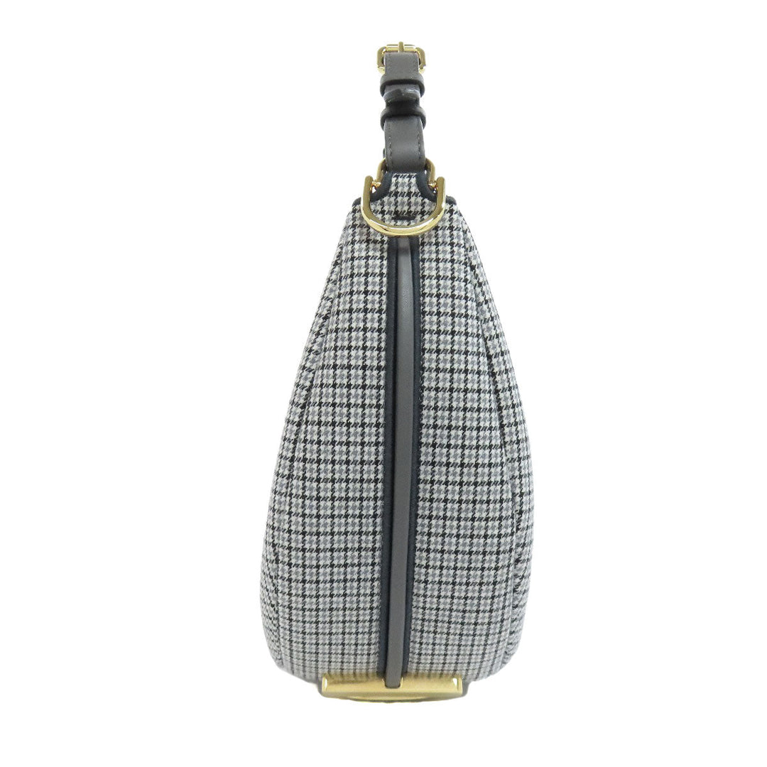 FENDI Shoulder Bag canvas gray Fendigraphy Women Used Authentic