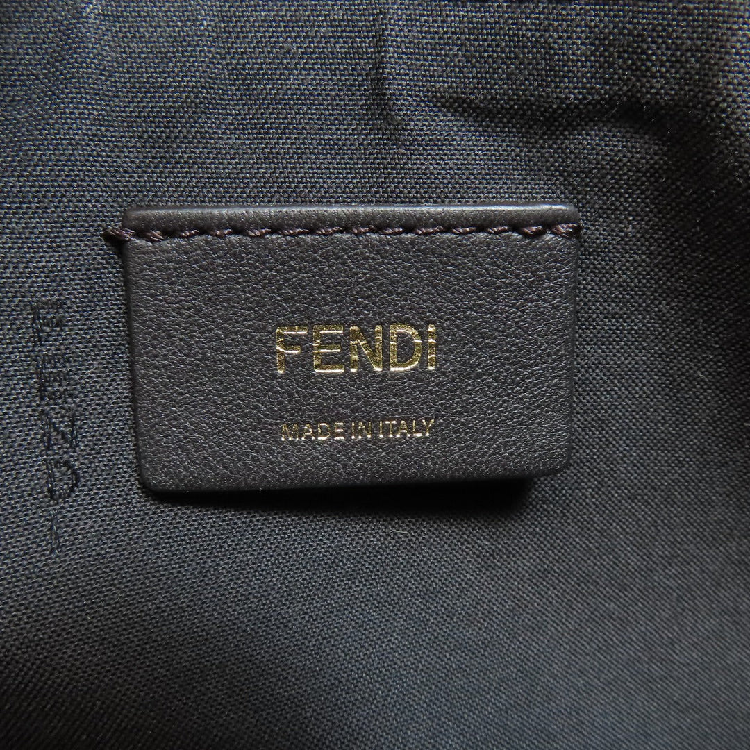 FENDI Shoulder Bag canvas gray Fendigraphy Women Used Authentic