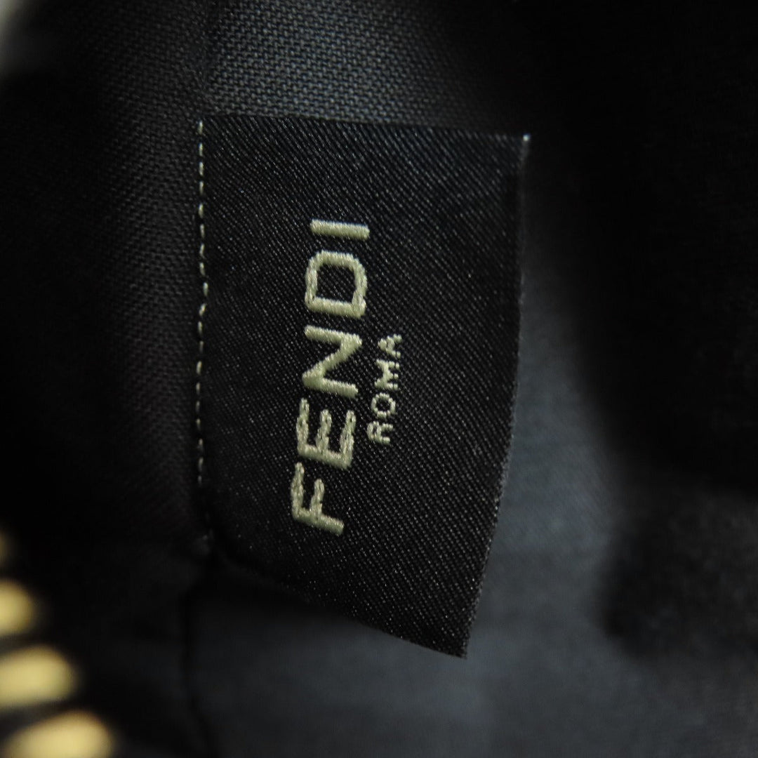 FENDI Shoulder Bag canvas gray Fendigraphy Women Used Authentic
