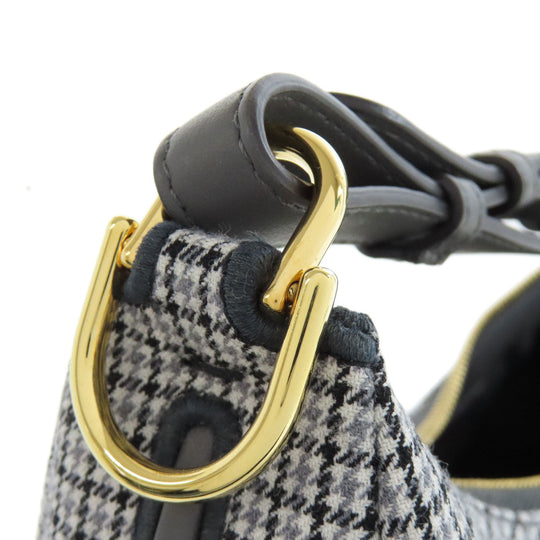 FENDI Shoulder Bag canvas gray Fendigraphy Women Used Authentic