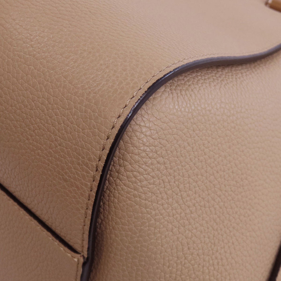 LOEWE Handbag Calfskin beige Hammock 2WAY Women Used Authentic