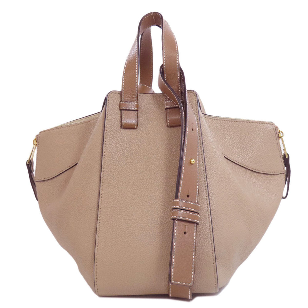 LOEWE Handbag Calfskin beige Hammock 2WAY Women Used Authentic