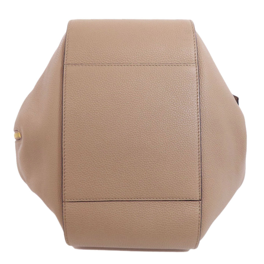 LOEWE Handbag Calfskin beige Hammock 2WAY Women Used Authentic