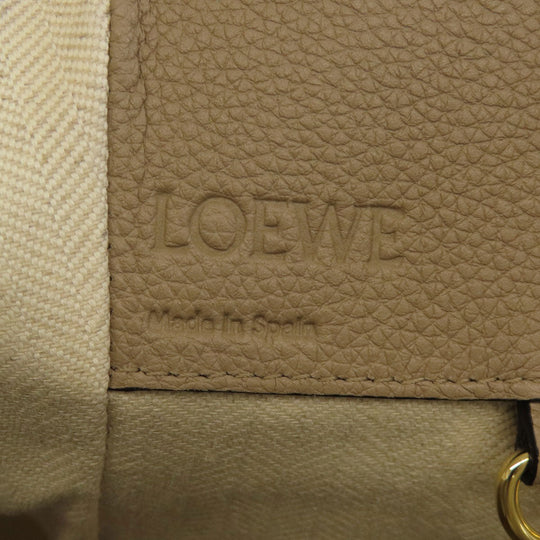 LOEWE Handbag Calfskin beige Hammock 2WAY Women Used Authentic