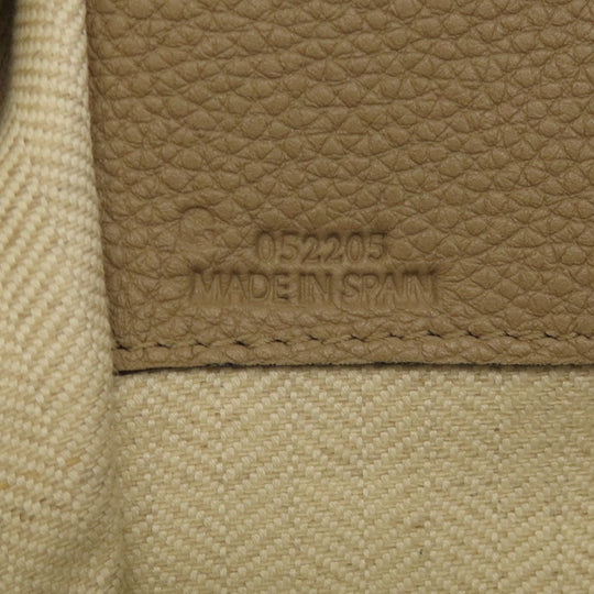 LOEWE Handbag Calfskin beige Hammock 2WAY Women Used Authentic