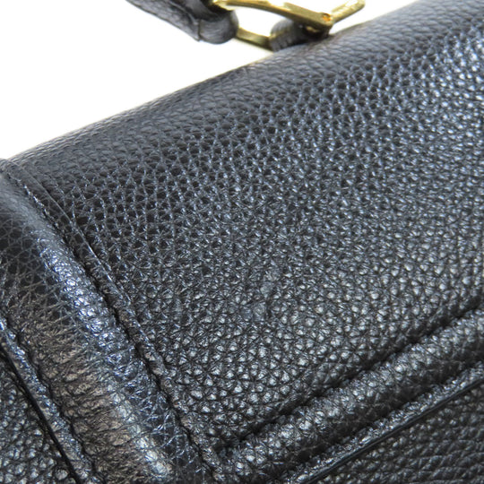 CELINE Handbag Calfskin black 16 SEISE 2WAY Women Used Authentic