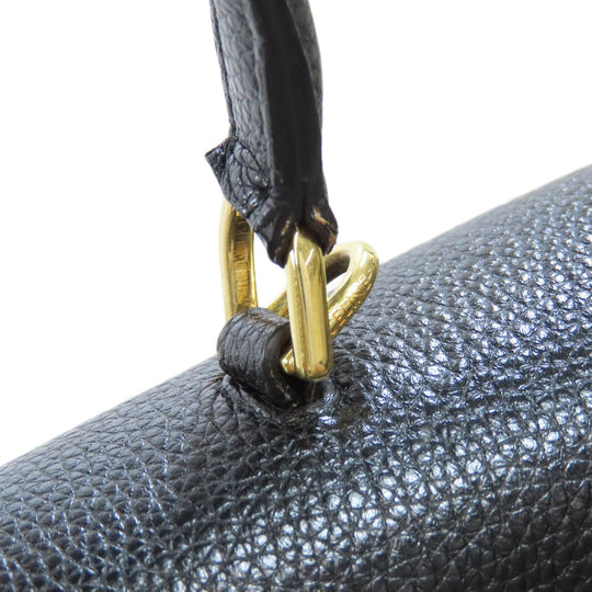 CELINE Handbag Calfskin black 16 SEISE 2WAY Women Used Authentic