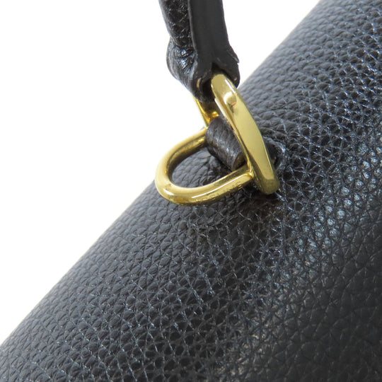 CELINE Handbag Calfskin black 16 SEISE 2WAY Women Used Authentic