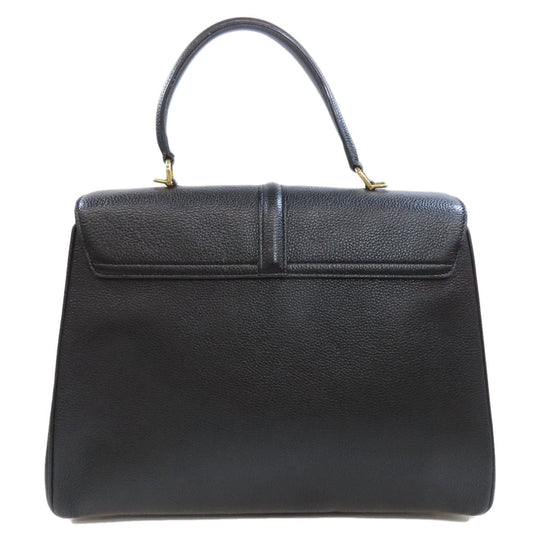 CELINE Handbag Calfskin black 16 SEISE 2WAY Women Used Authentic