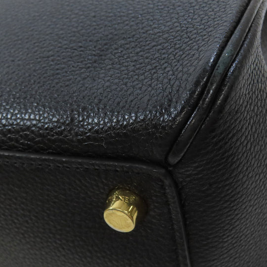CELINE Handbag Calfskin black 16 SEISE 2WAY Women Used Authentic
