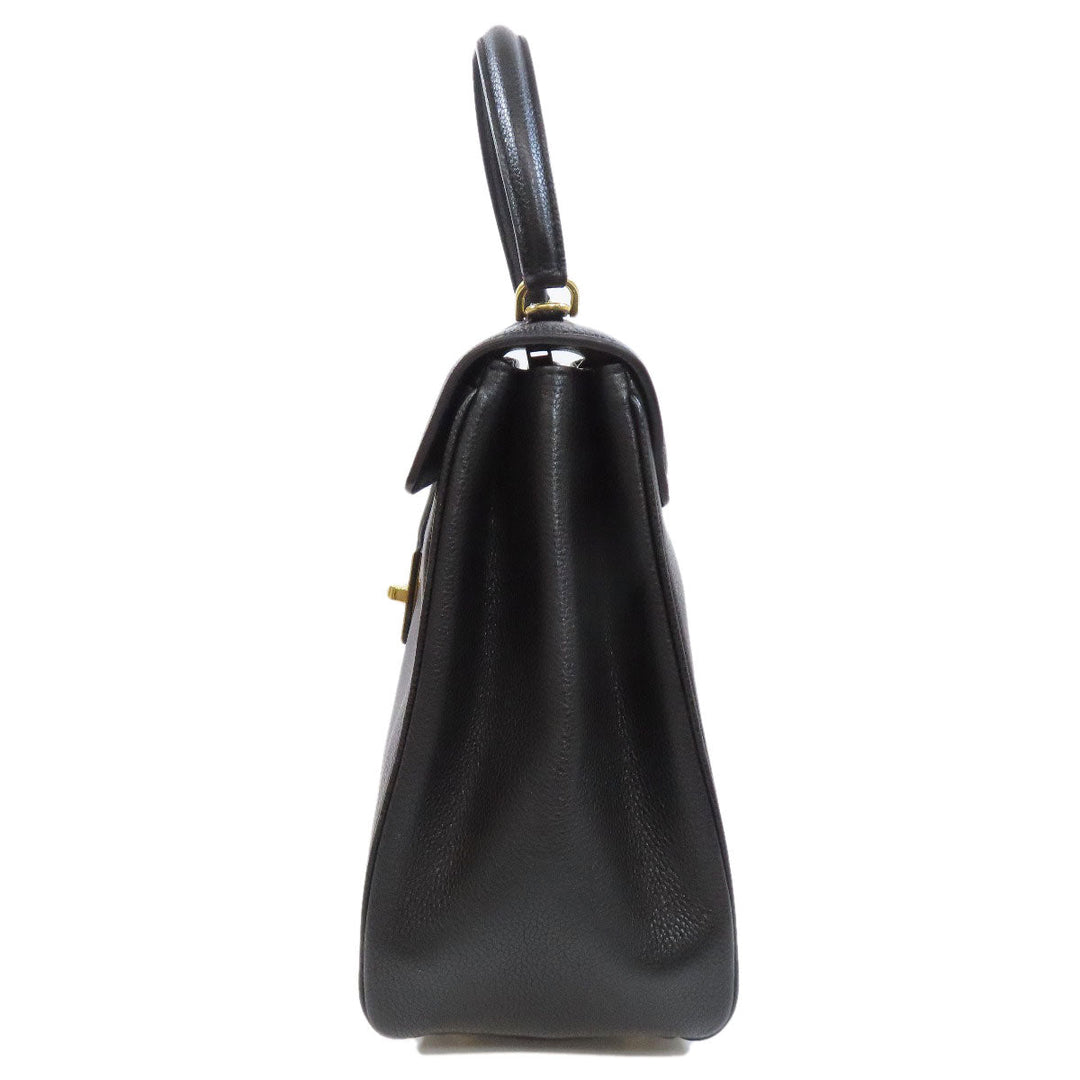 CELINE Handbag Calfskin black 16 SEISE 2WAY Women Used Authentic