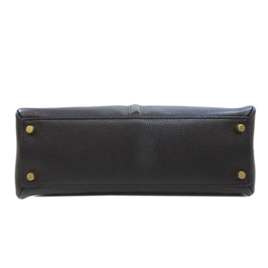 CELINE Handbag Calfskin black 16 SEISE 2WAY Women Used Authentic
