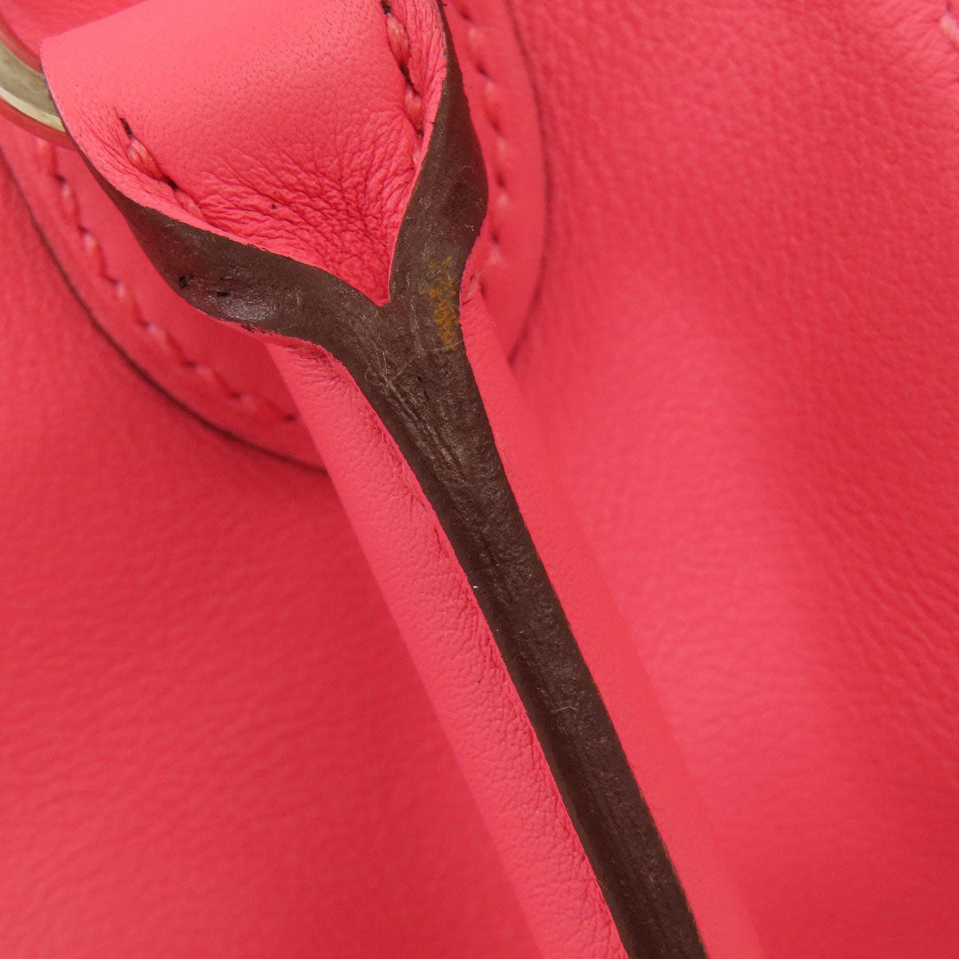 HERMES Handbag Swift pink Toolbox 20 SilverMetal