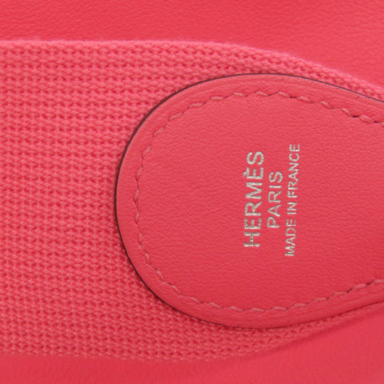 HERMES Handbag Swift pink Toolbox 20 SilverMetal