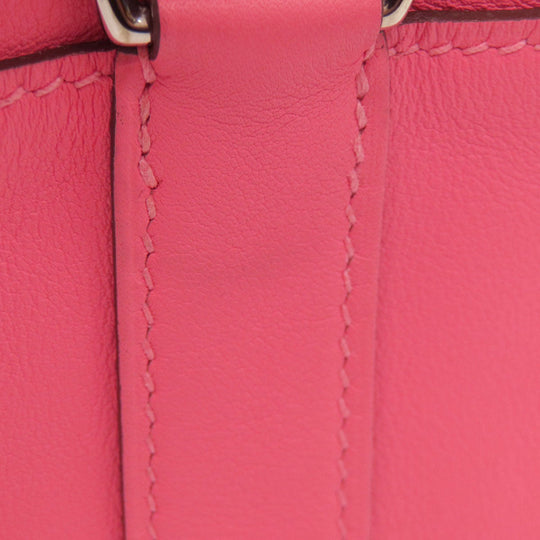 HERMES Handbag Swift pink Toolbox 20 SilverMetal