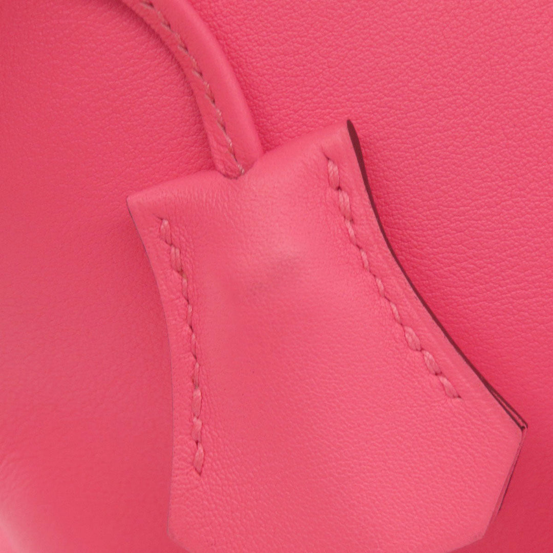 HERMES Handbag Swift pink Toolbox 20 SilverMetal