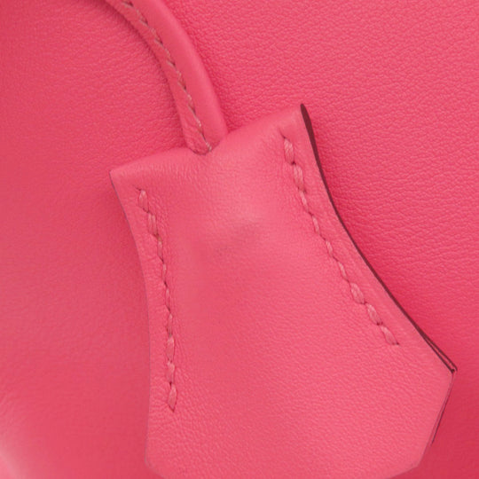 HERMES Handbag Swift pink Toolbox 20 SilverMetal