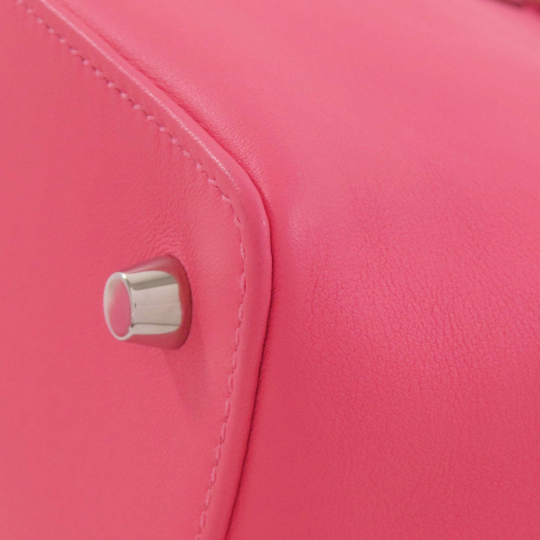 HERMES Handbag Swift pink Toolbox 20 SilverMetal
