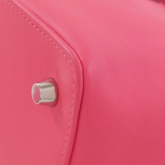 HERMES Handbag Swift pink Toolbox 20 SilverMetal