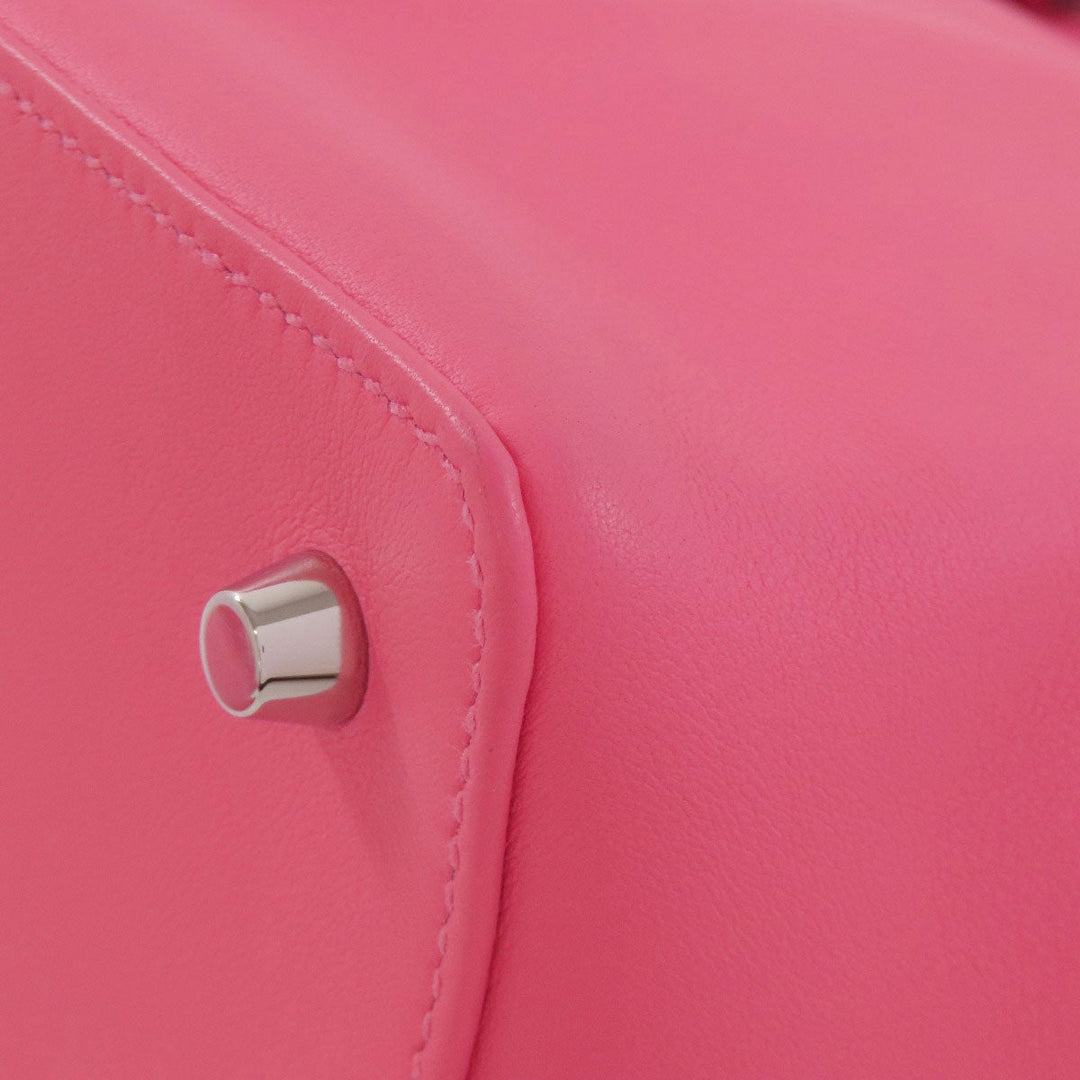 HERMES Handbag Swift pink Toolbox 20 SilverMetal