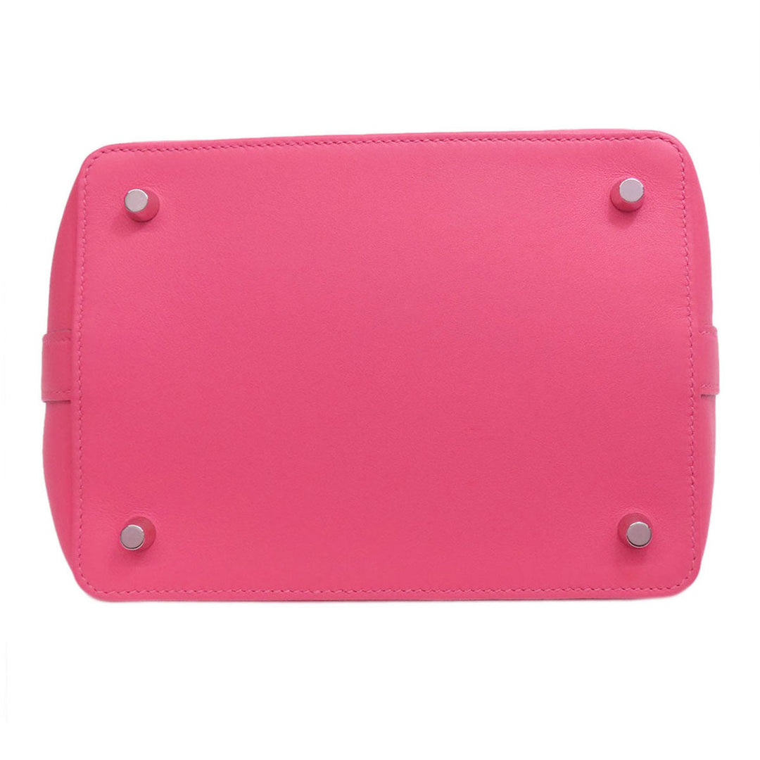 HERMES Handbag Swift pink Toolbox 20 SilverMetal