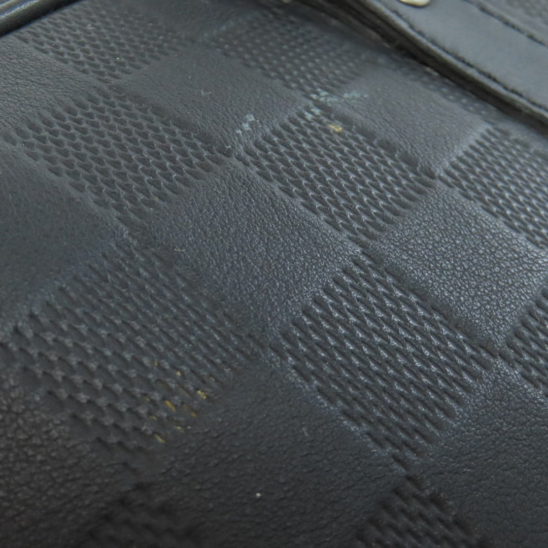 LOUIS VUITTON Business bag N40444 Damier Anfini black Porto Documan Voyajaj mens Used Authentic