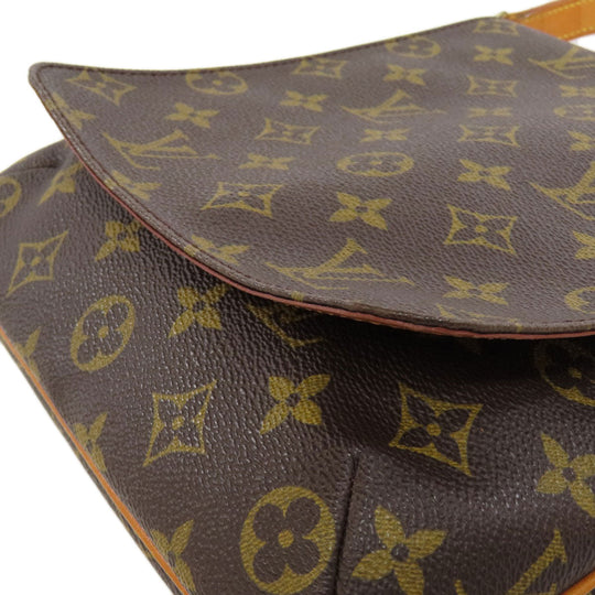 LOUIS VUITTON Shoulder Bag M51258 Monogram canvas Brown Musette Salsa S Women Used Authentic