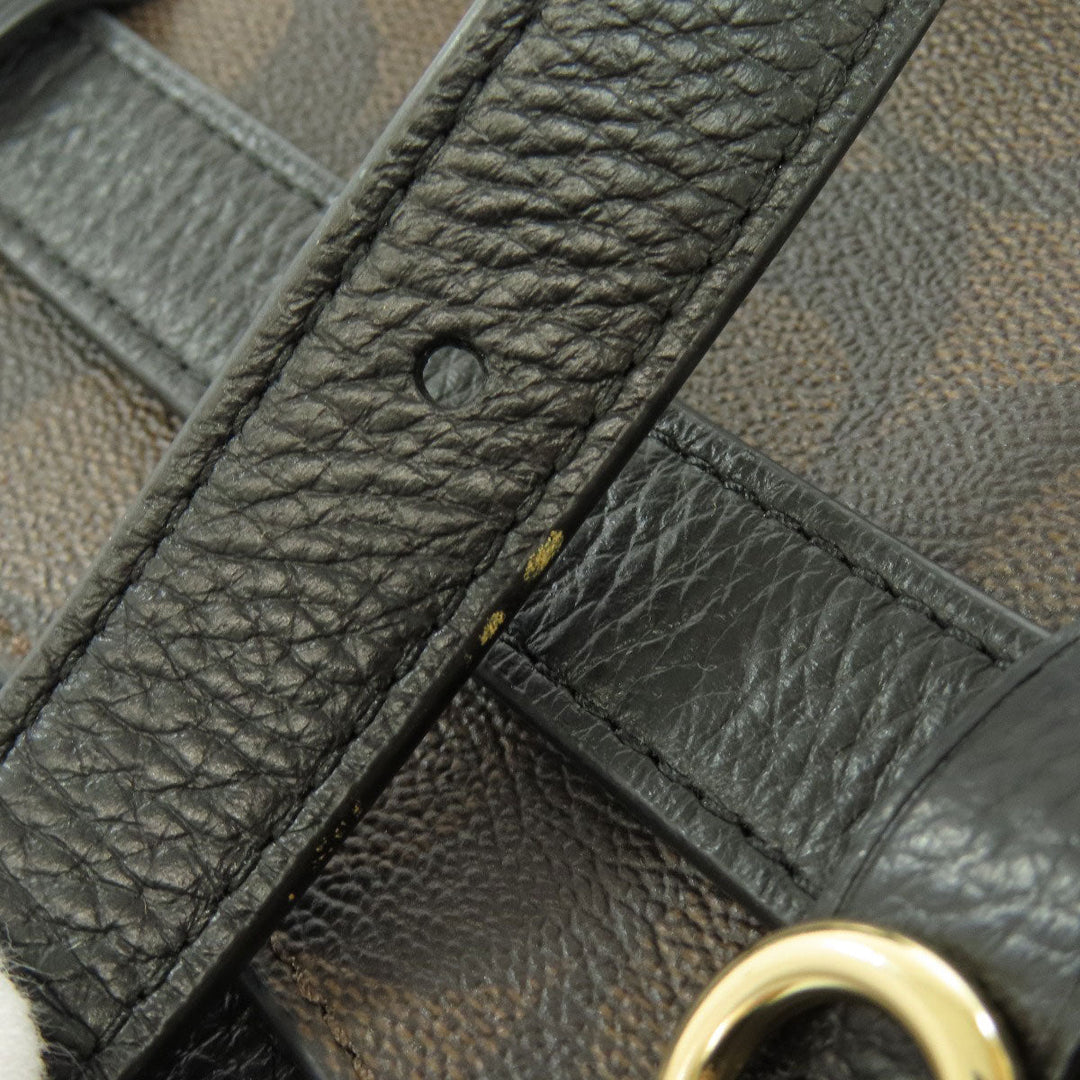 COACH Hip bag F88007 PVC Brown Signature Women Used Authentic