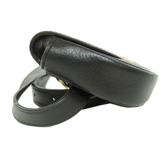 COACH Hip bag F88007 PVC Brown Signature Women Used Authentic