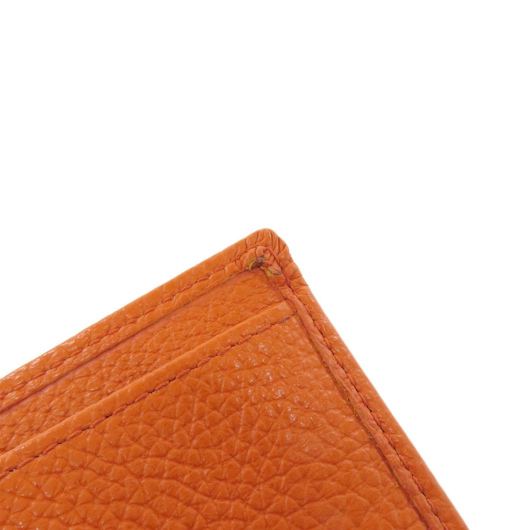 JIMMY CHOO Bifold Wallet leather Orange Star motif
