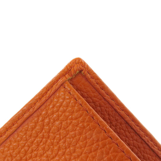 JIMMY CHOO Bifold Wallet leather Orange Star motif