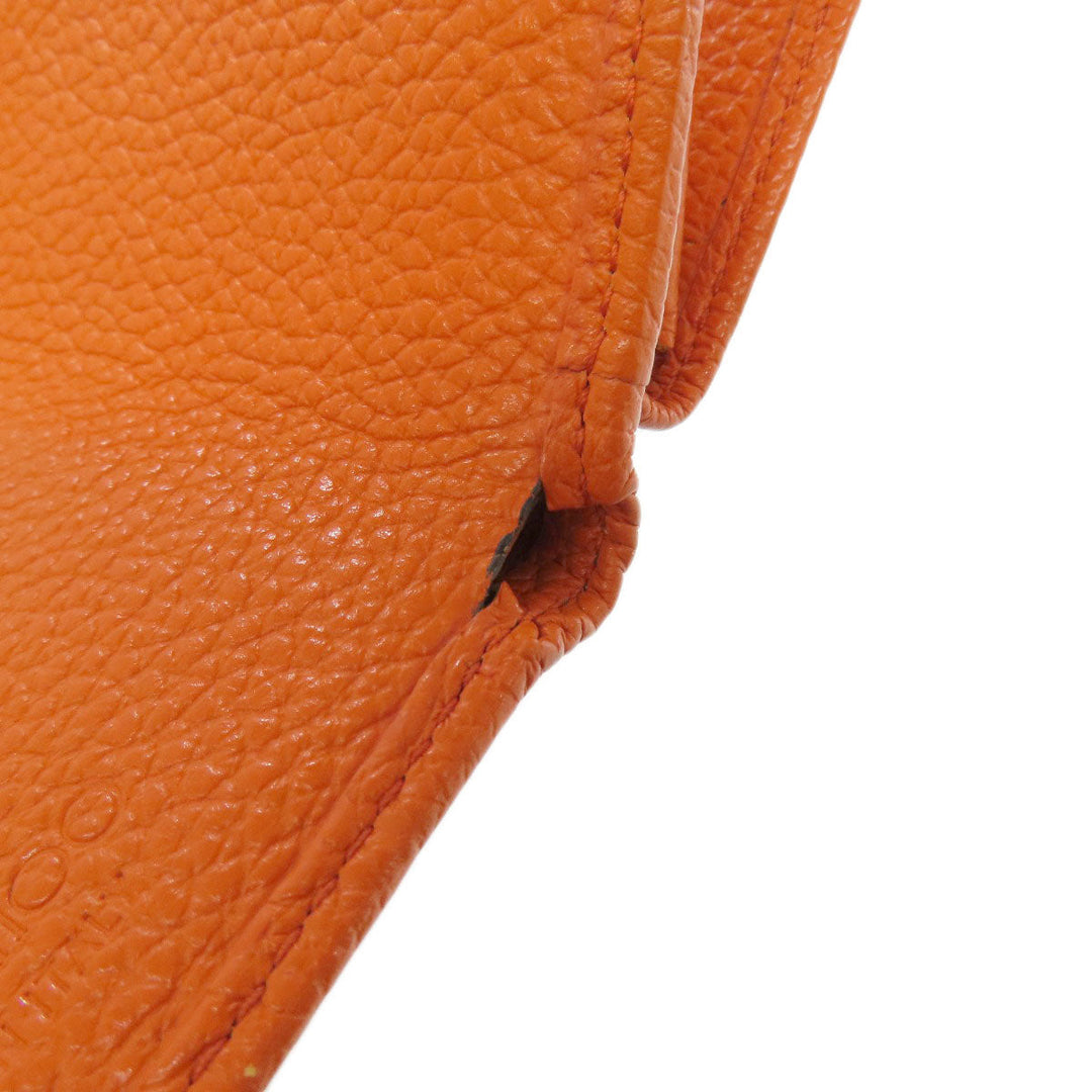 JIMMY CHOO Bifold Wallet leather Orange Star motif