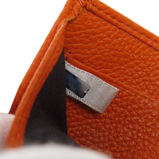 JIMMY CHOO Bifold Wallet leather Orange Star motif
