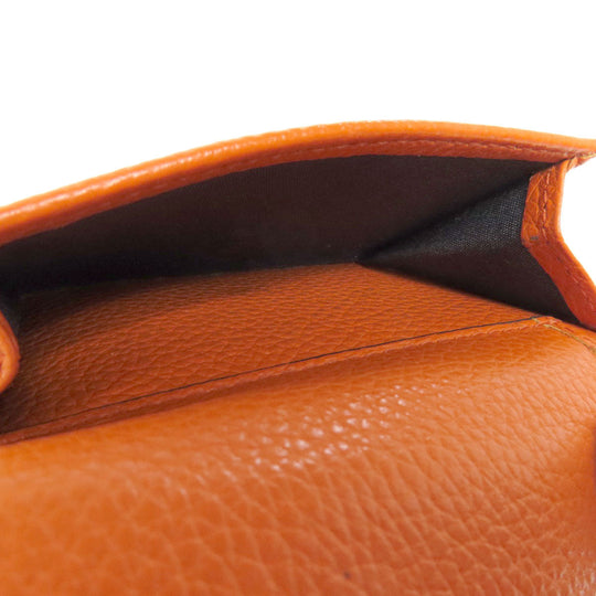 JIMMY CHOO Bifold Wallet leather Orange Star motif