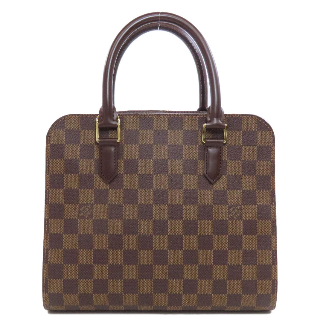 LOUIS VUITTON Handbag N51155 Damier canvas Brown Triana Women Used Authentic