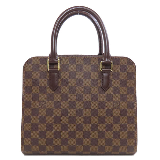 LOUIS VUITTON Handbag N51155 Damier canvas Brown Triana Women Used Authentic