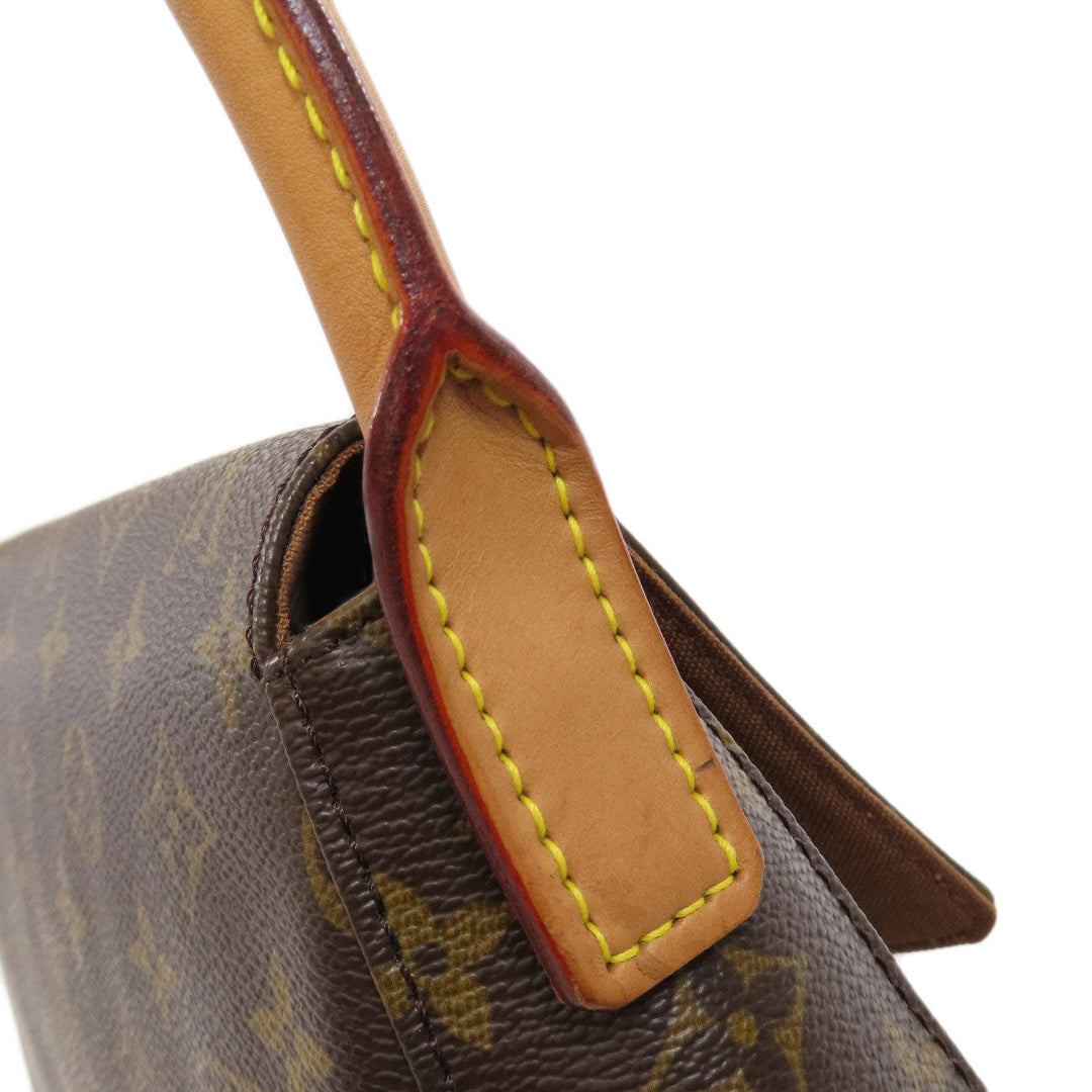 LOUIS VUITTON Handbag M51147 Monogram canvas Brown Mini Looping Women Used Authentic