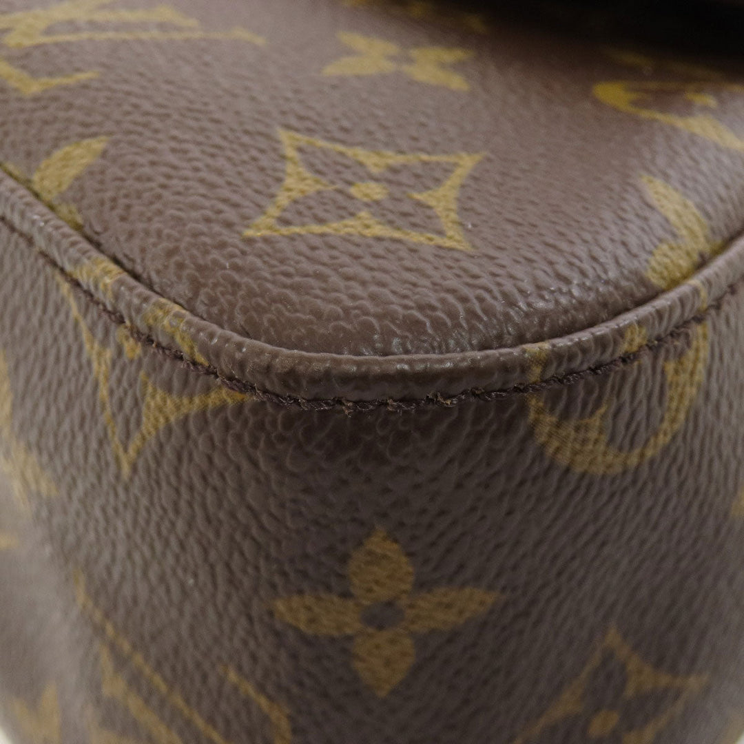 LOUIS VUITTON Handbag M51147 Monogram canvas Brown Mini Looping Women Used Authentic