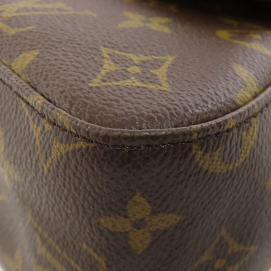 LOUIS VUITTON Handbag M51147 Monogram canvas Brown Mini Looping Women Used Authentic
