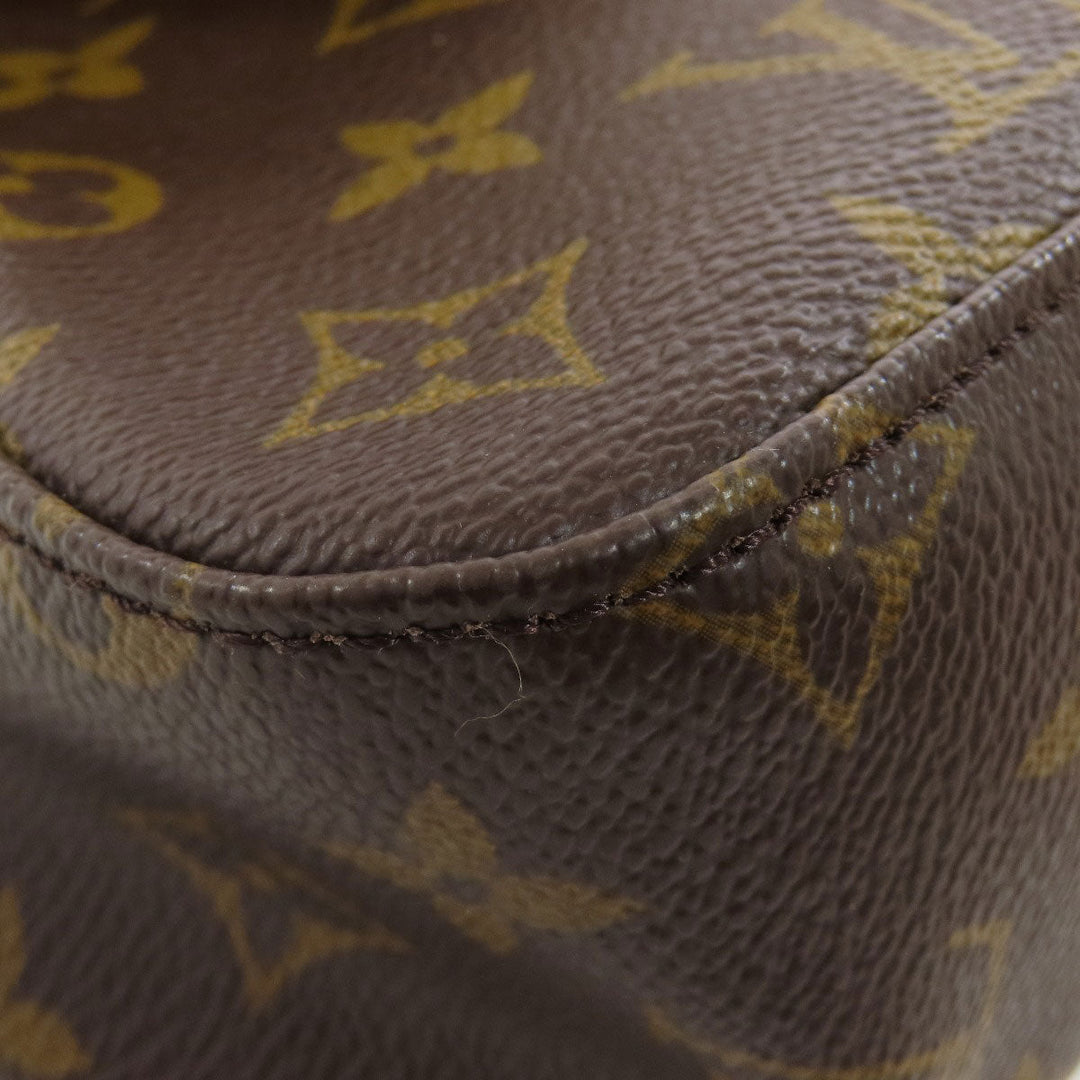 LOUIS VUITTON Handbag M51147 Monogram canvas Brown Mini Looping Women Used Authentic
