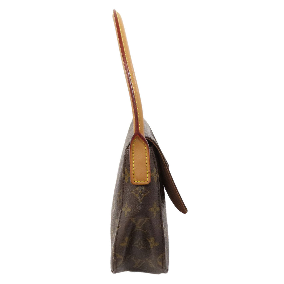 LOUIS VUITTON Handbag M51147 Monogram canvas Brown Mini Looping Women Used Authentic