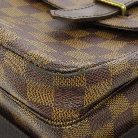 LOUIS VUITTON Shoulder Bag N42270 Damier canvas Brown Broadway Women Used Authentic
