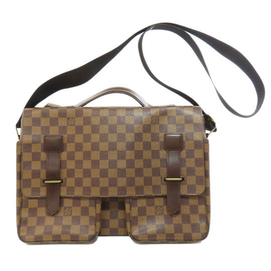 LOUIS VUITTON Shoulder Bag N42270 Damier canvas Brown Broadway Women Used Authentic